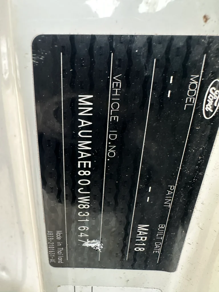 Ford Ranger 2018 White Man Diesel