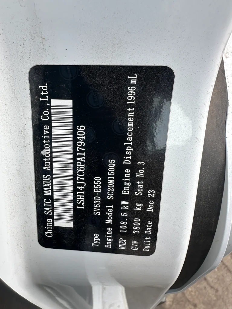 LDV Deliver 9 2023 White Auto Diesel
