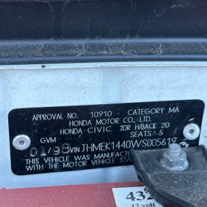 Honda Civic 1997 White Auto Petrol