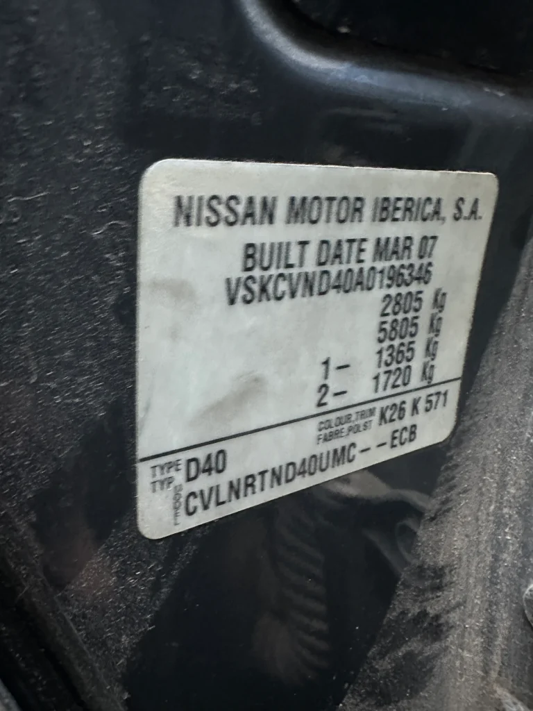 Nissan Navara 2007 Grey Auto Diesel