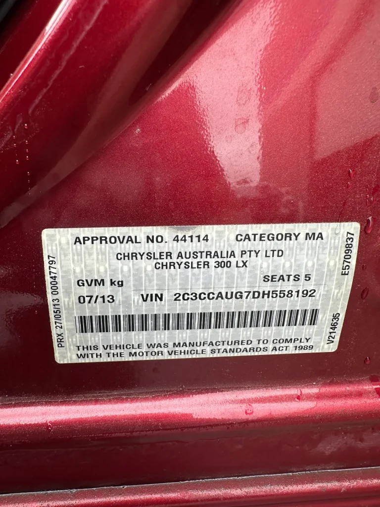 Chrysler 300C 2013 Red Auto Petrol