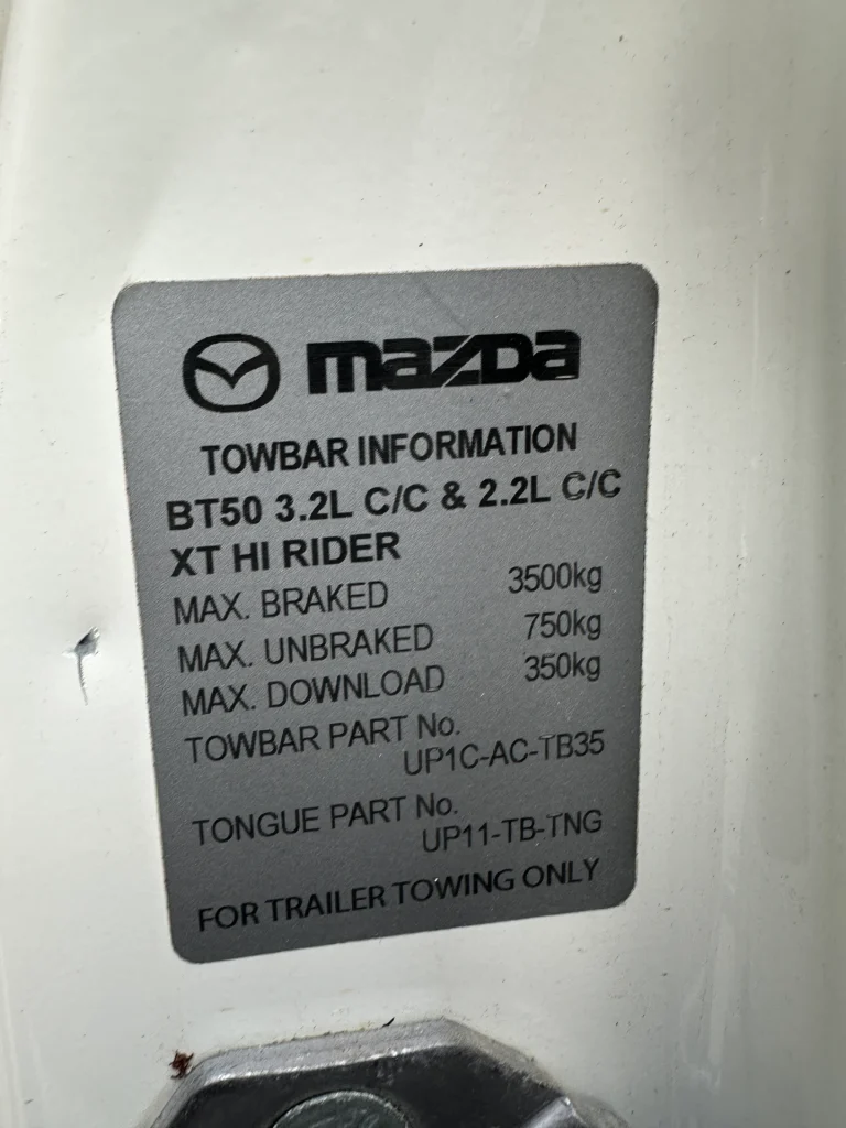 Mazda BT50 2018 White Man Diesel