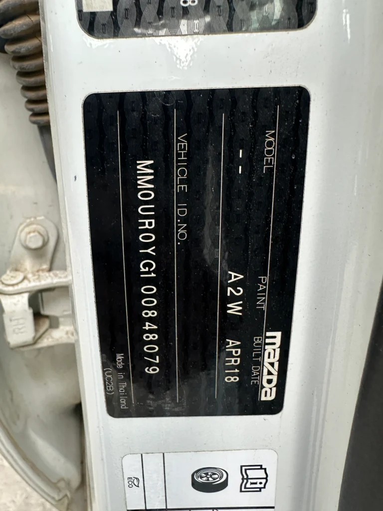 Mazda BT50 2018 White Man Diesel