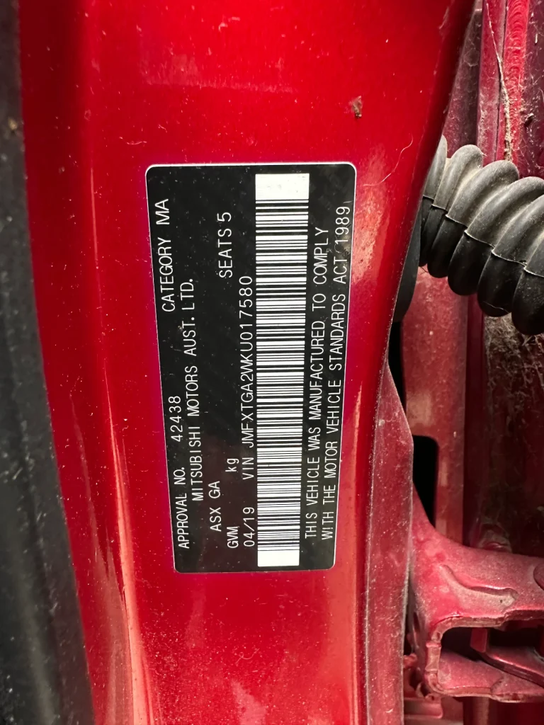 Mitsubishi ASX 2019 Red Auto Petrol