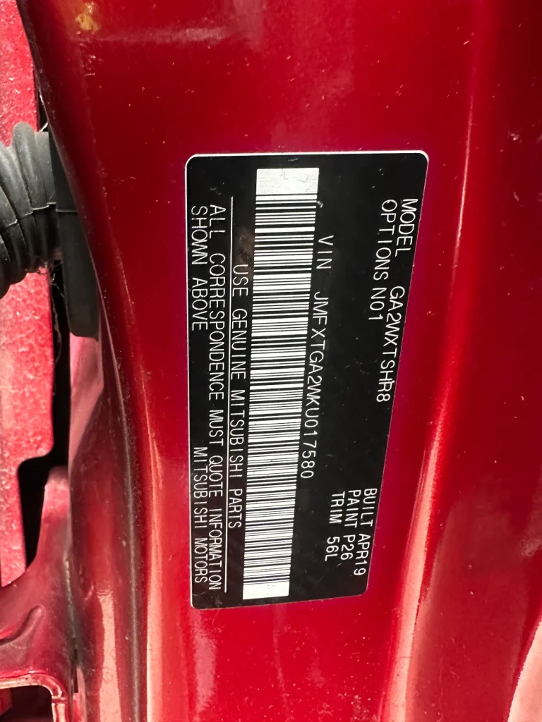 Mitsubishi ASX 2019 Red Auto Petrol