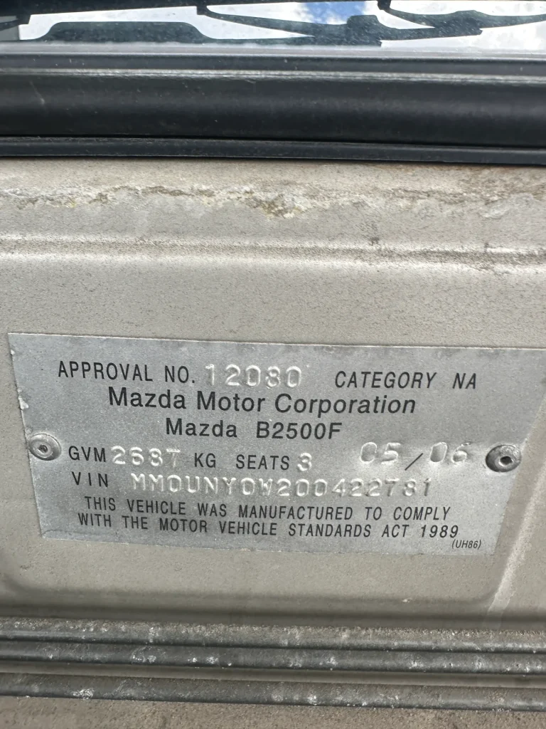 Mazda B2500 2006 Silver Man Diesel