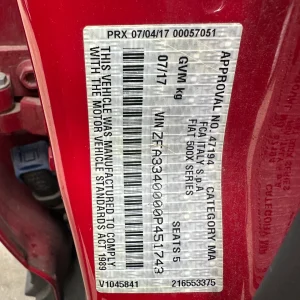 Fiat 500X 2016 Red Auto Petrol