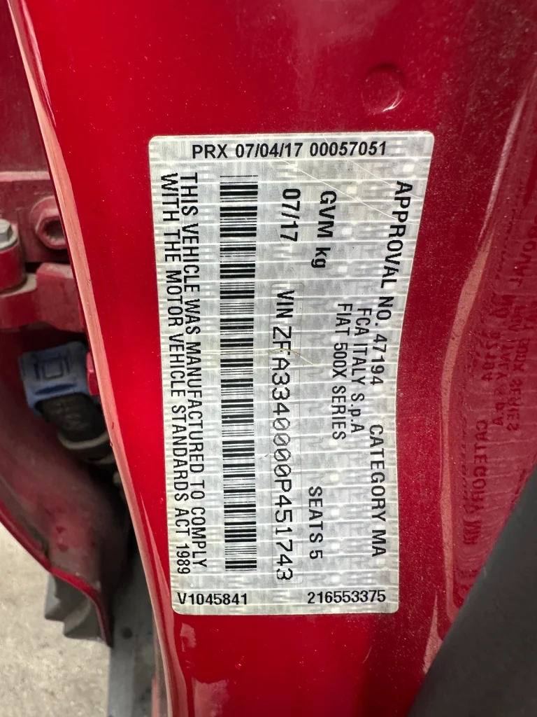 Fiat 500X 2016 Red Auto Petrol