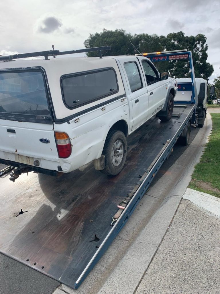 Car removal of broken-down 2001 Ford Courier from Meadow Heights, VIC 3064