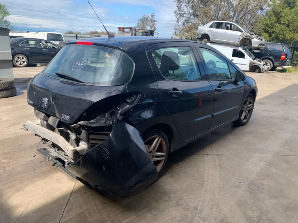 Car Wrecking - PEUGEOT 308 2011 Black Auto Petrol
