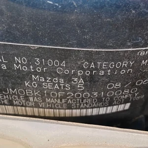 Car Wrecking - MAZDA 3 2006