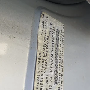 Car Wrecking - NISSAN NAVARA 2011