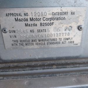 Car Wreckers - Mazda Bravo 2000