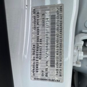 Car Wreckers - Renault Clio 2015 White Auto Petrol