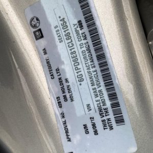 Car Wreckers - Holden Cruze 2012 Silver Auto Petrol