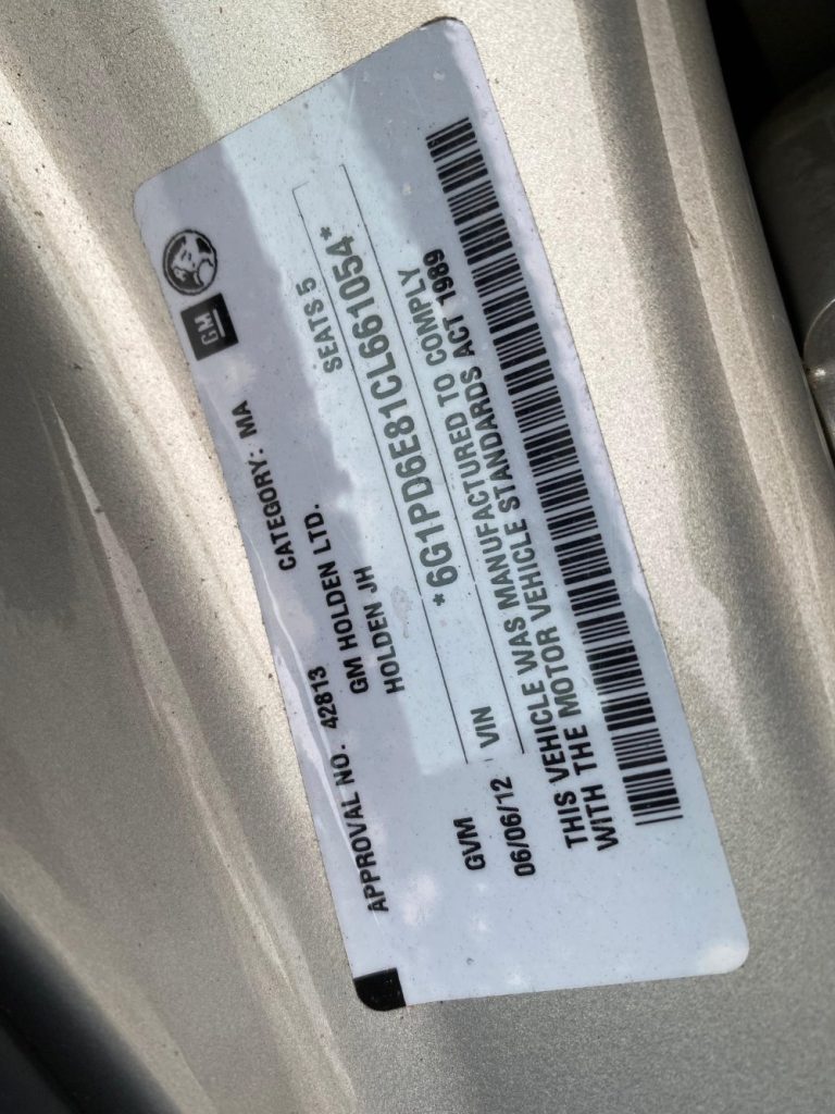 Car Wreckers - Holden Cruze 2012 Silver Auto Petrol