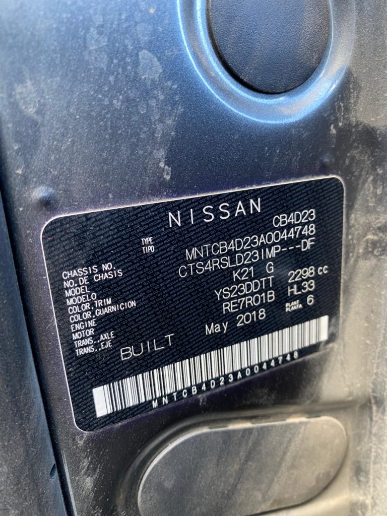 Car Wreckers - Nissan Navara 2018 Grey Auto Diesel