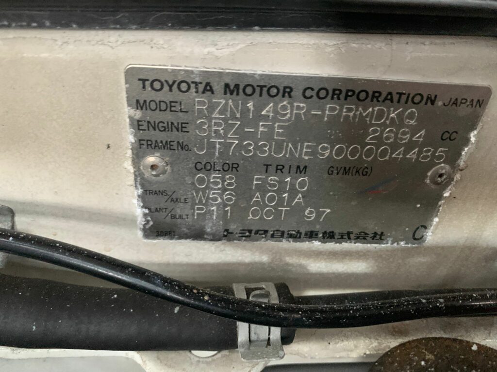 Car Wrecking Toyota Hilux 1997 1