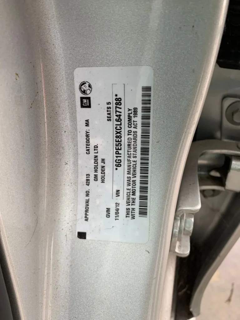 car wrecking HOLDEN CRUZE 2012