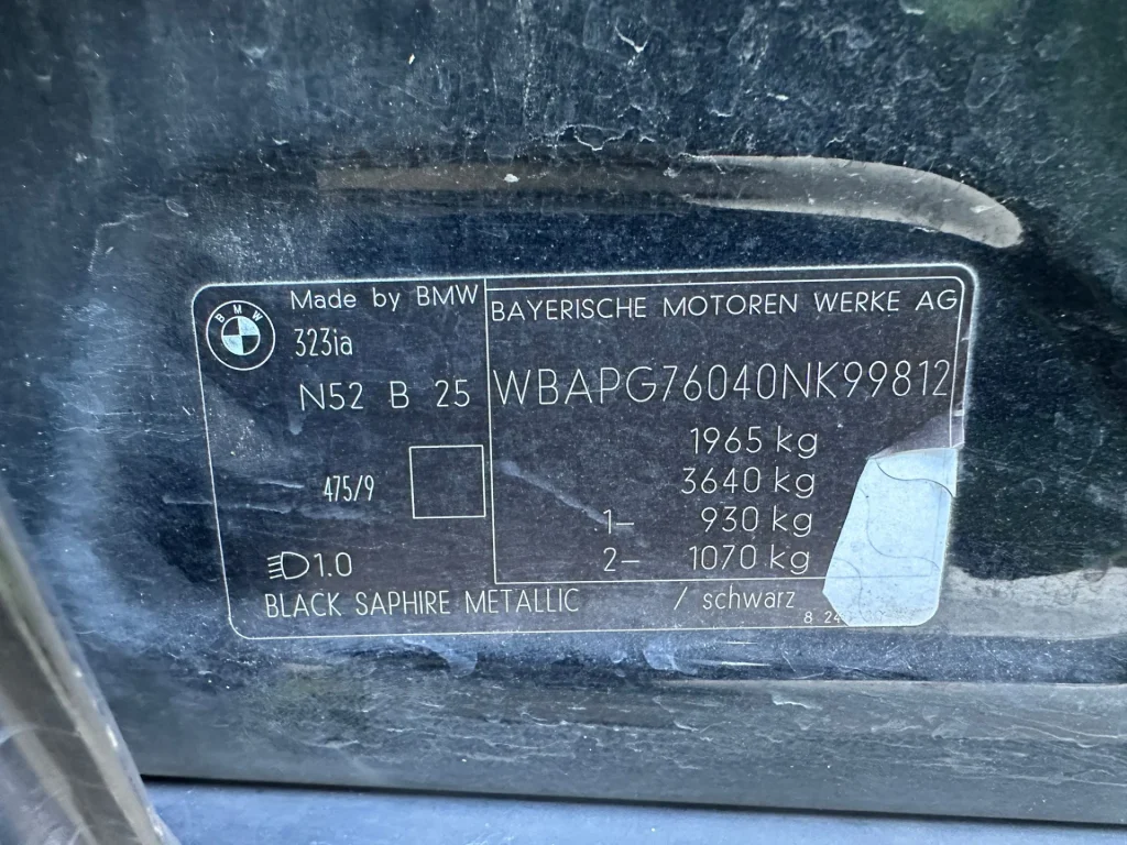 Bmw 323i 2009 Black Auto Petrol