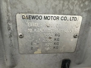Daewoo Lanos 2001 Silver Auto Petrol