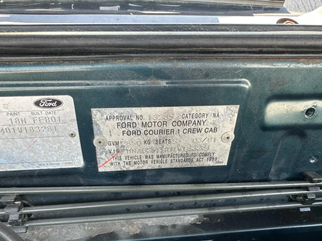 Ford Courier 2001 Green Manual Diesel