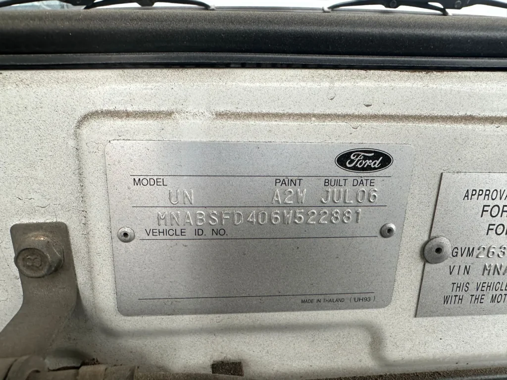 Ford Courier 2006 White Manual Diesel