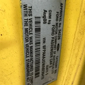 Ford Falcon 2008 Yellow Auto Petrol