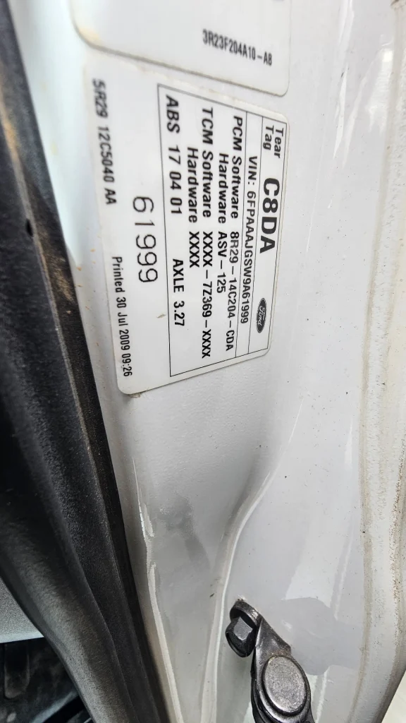Ford Falcon 2009 White Auto Gas