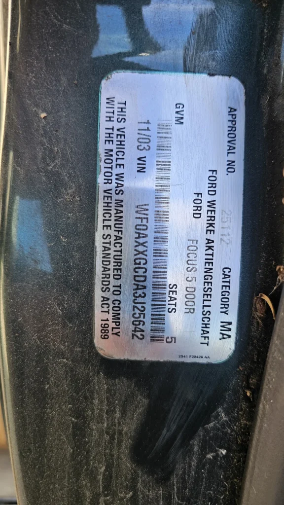 Ford Focus 2003 Green Auto Petrol