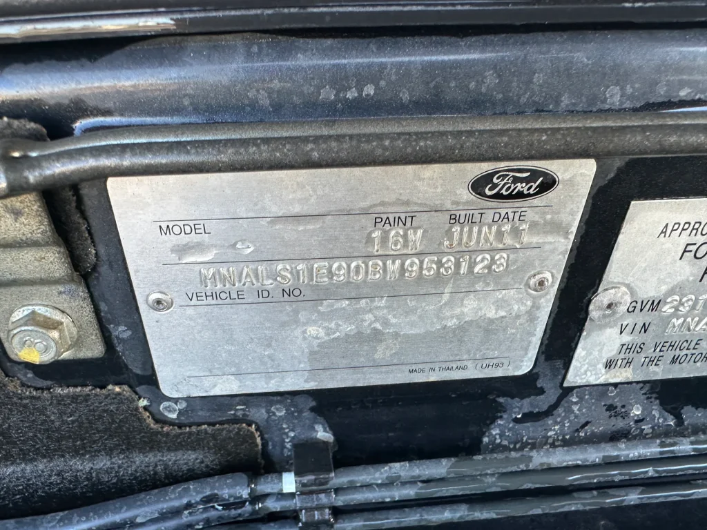 Ford Ranger 2011 Black Manual Diesel