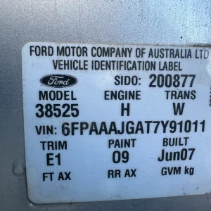 Ford Territory 2007 Silver Auto Petrol