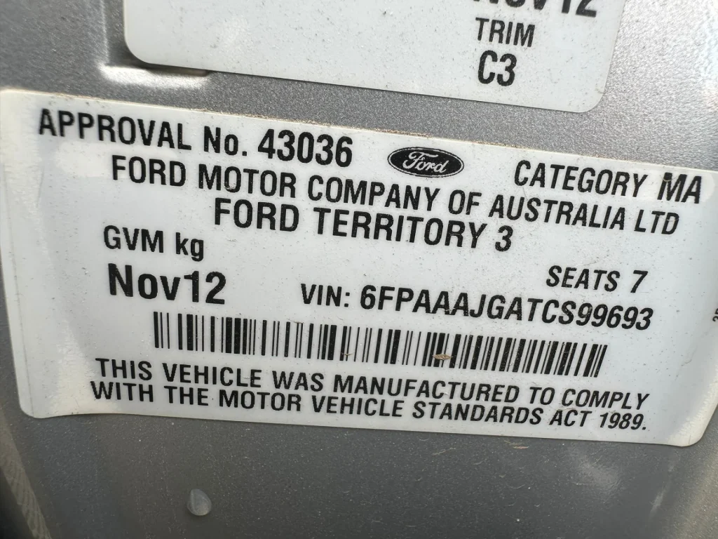 Ford Territory 2012 Silver Auto Diesel