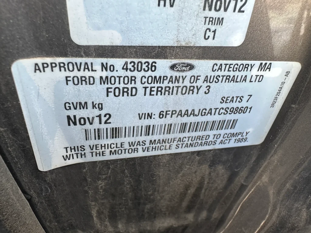 Ford Territory 2012 Black Auto Diesel