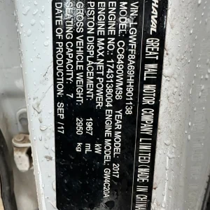 Haval H9 2017 White Auto Petrol