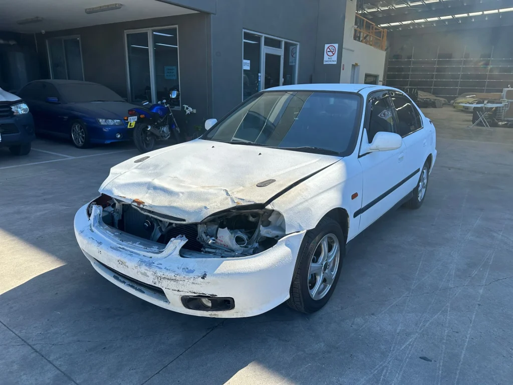 Honda Civic 1999 White Manual Petrol