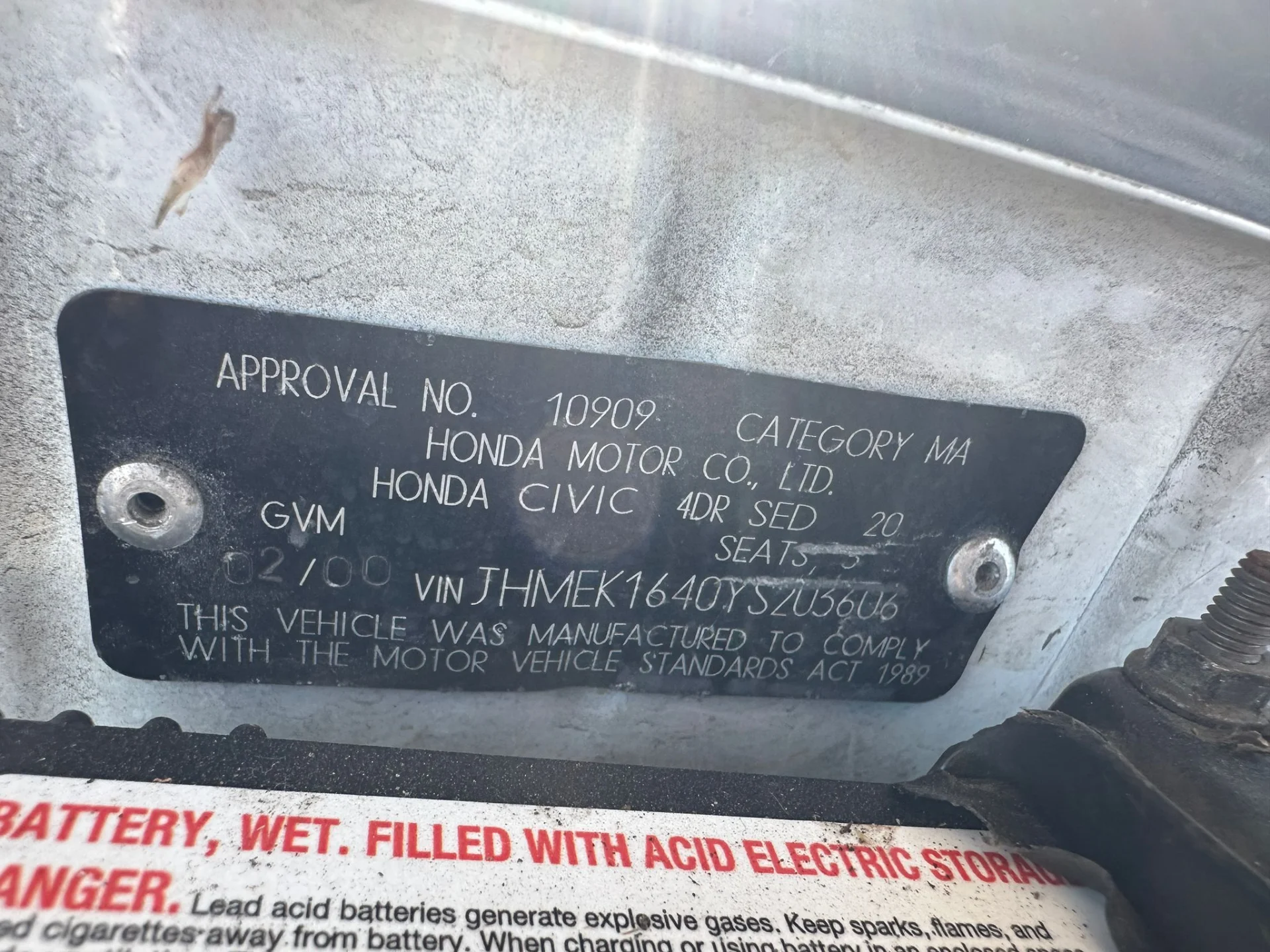 Honda Civic 1999 White Auto Petrol
