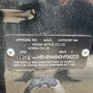 Honda CR-V 2015 Black Auto Petrol