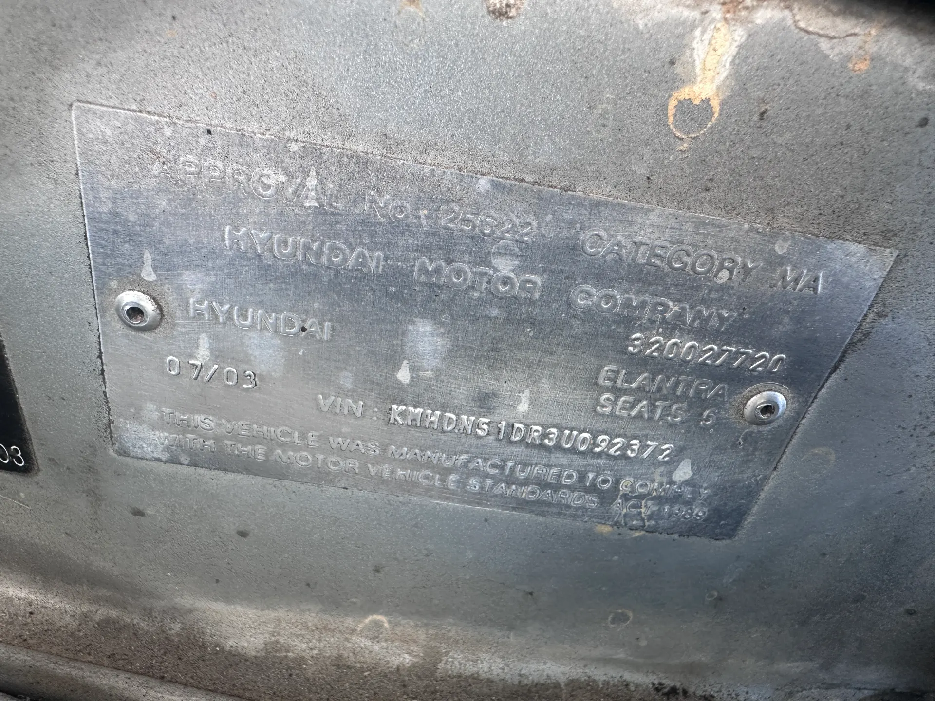 Hyundai Elantra 2003 Silver Auto Petrol