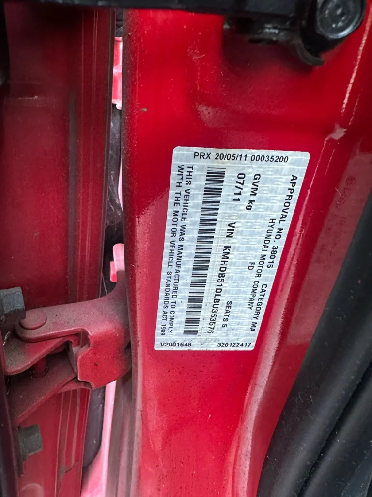 Hyundai I30 2011 Red Manual Petrol