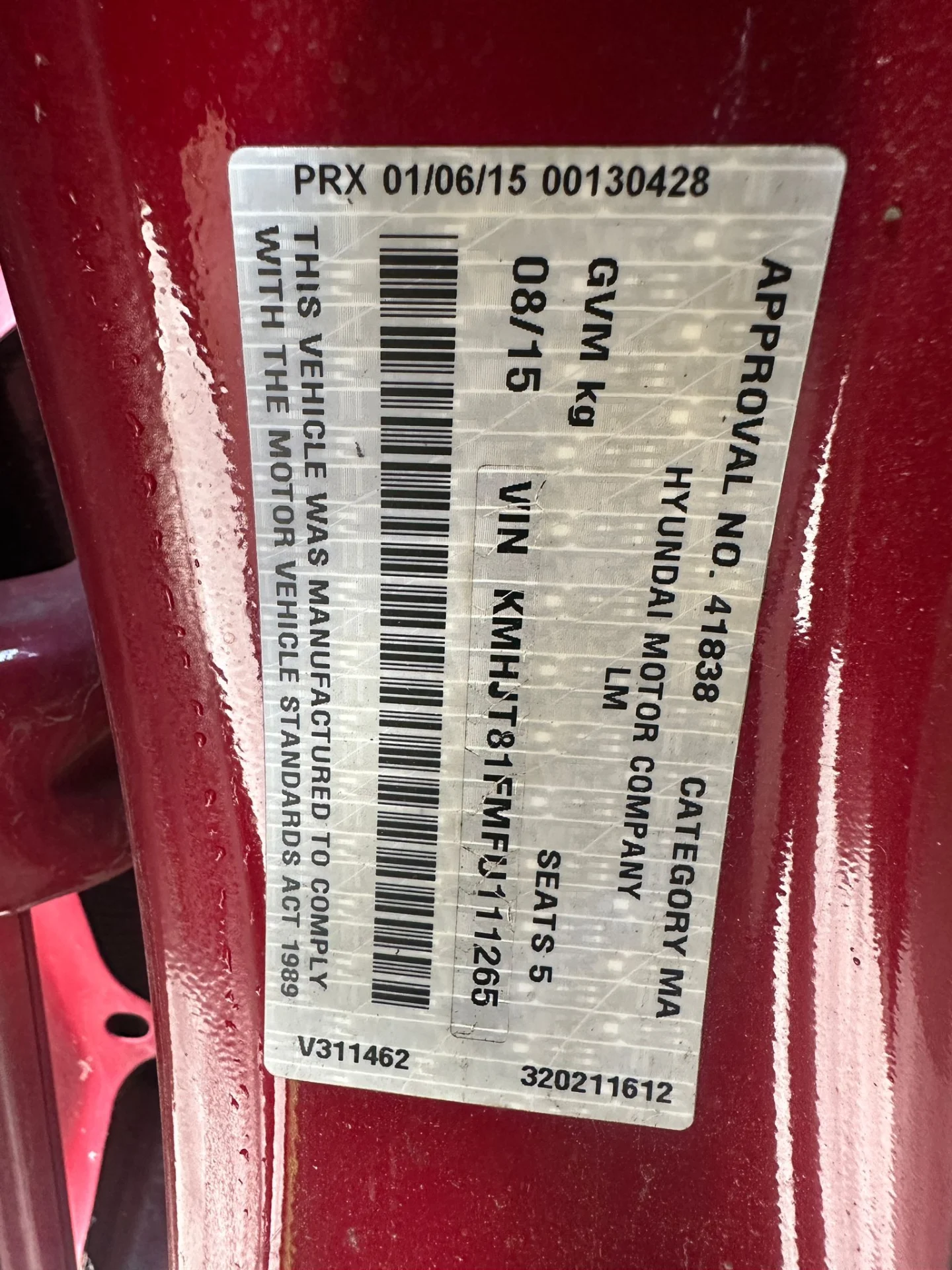 Hyundai ix35 2015 Red Auto Petrol