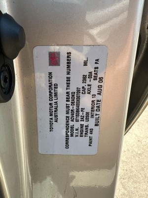 TOYOTA CAMRY ACV40 06/2006-05/2009 RIGHT TAILLIGHT P/N 815518Y005 8156006640 - Image 13
