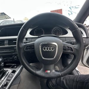 AUDI A4 B8 8K 02/2008-06/2012 STEERING WHEEL LEATHER S LINE TYPE
