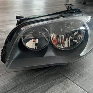 BMW 1 SERIES LEFT HEADLAMP E82/E87/E88, COUPE/HATCH/CABRIO, HALOGEN TYPE, 01/07-