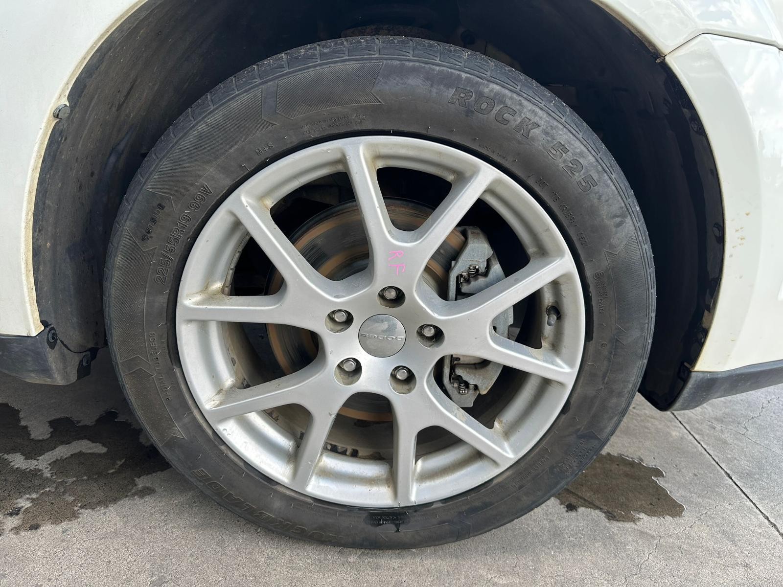 DODGE JOURNEY JC 07/2011-12/2016 LEFT REAR WHEEL ALLOY FACTORY 19X7IN SILVER