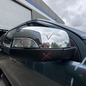 FORD RANGER PX SERIES 1 06/2011-06/2015 RIGHT DOOR MIRROR CHROME POWER FOLD