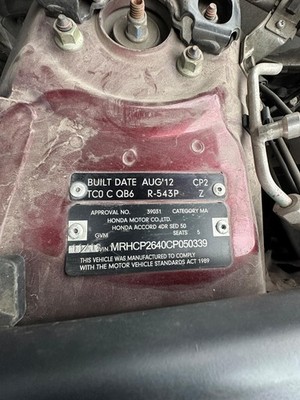 HONDA ACCORD 8TH GEN 02/2008-04/2013 FRONT COURTESY LIGHT WITH SUNGLASS HOLDER - Image 13