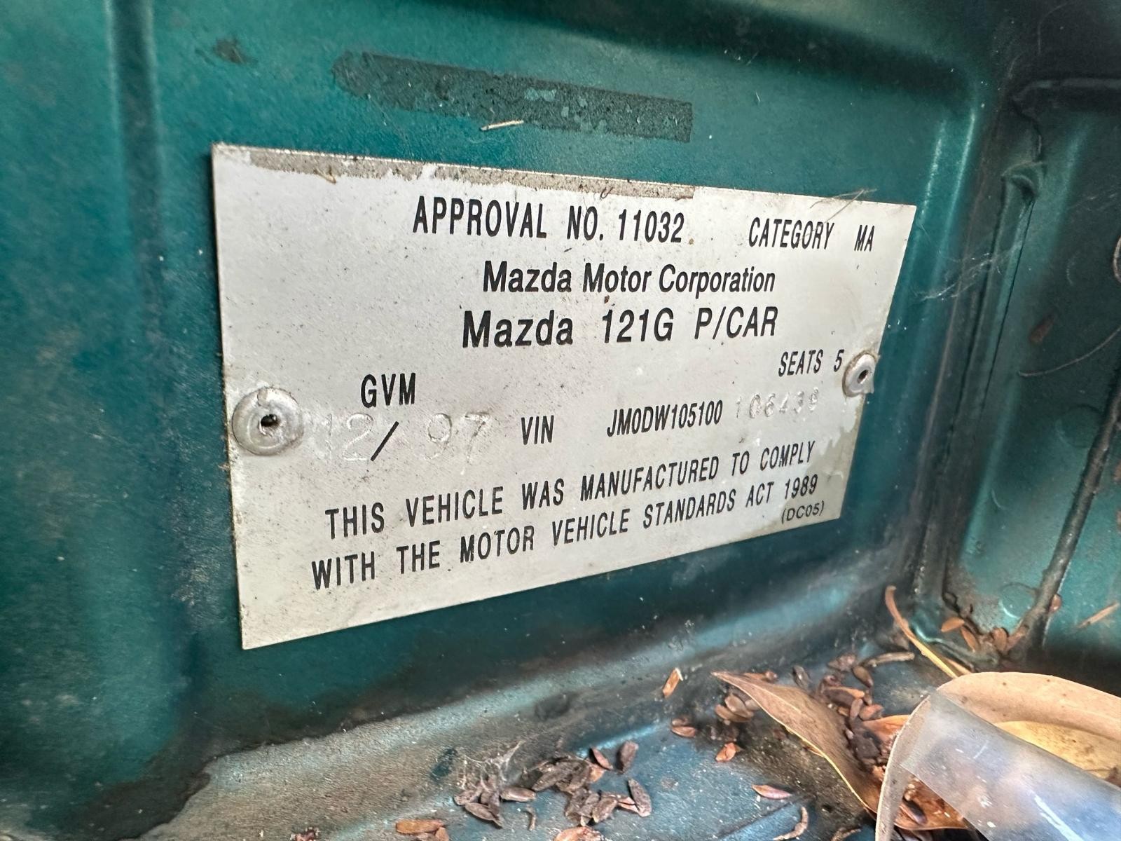 MAZDA 121 METRO 11/1996-03/2000 RIGHT SUN VISOR - Image 11