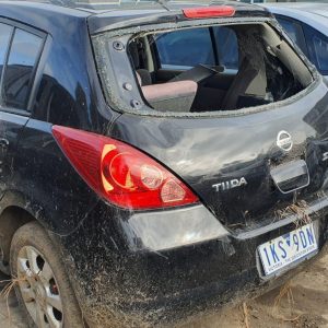 NISSAN TIIDA REAR BUMPER C11, HATCH, NON PARK SENSOR TYPE, 09/04-02/10 (AUS ONLY