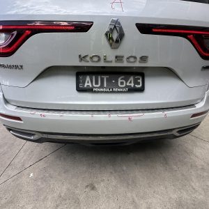 RENAULT KALEOS XZG 05/2016-05/2019 REAR BUMPER BAR 2 PIECE WITH CHROME INSERT